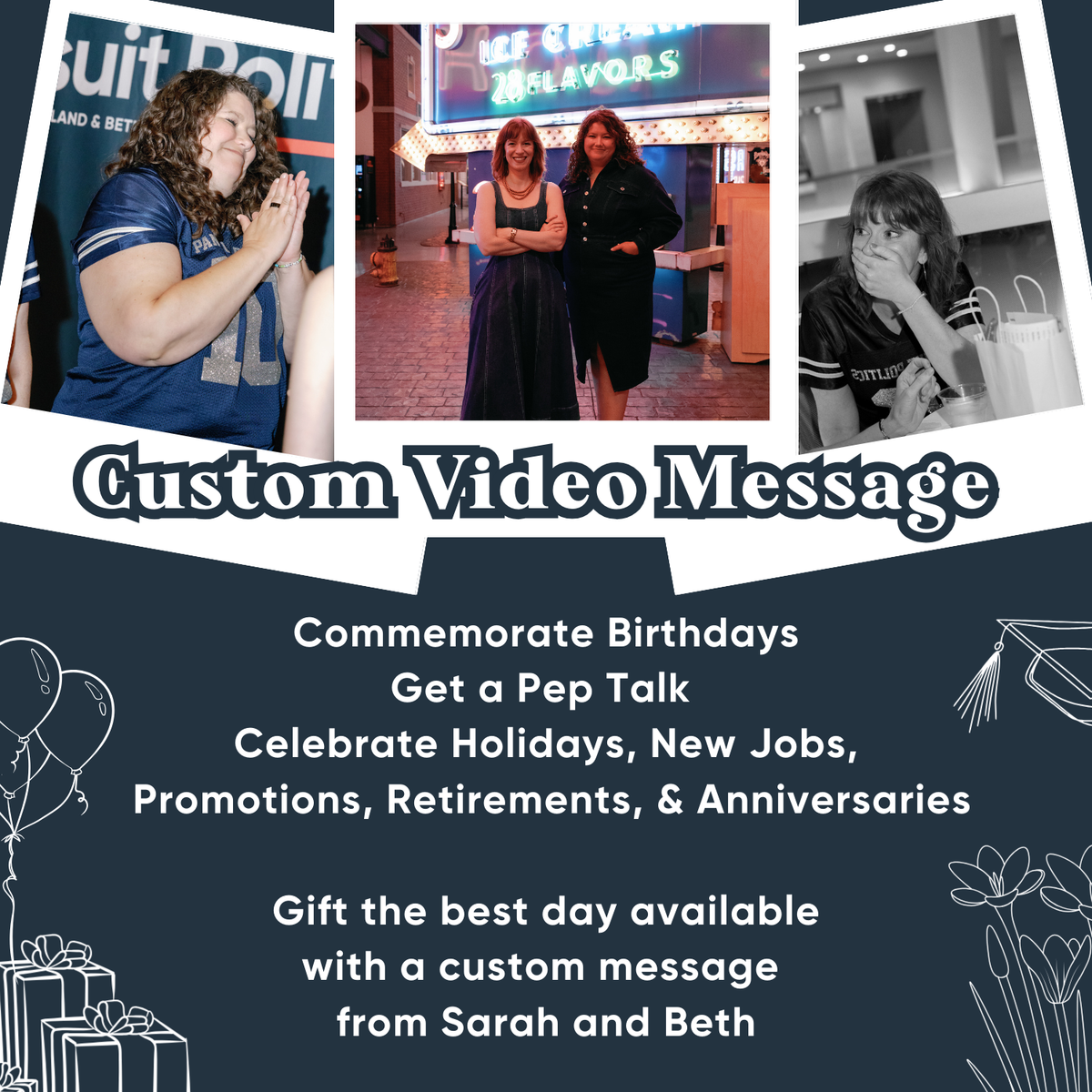 Personal Video Message from Sarah and Beth
